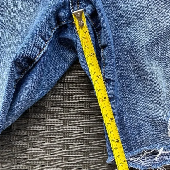 Grace & lace Distressed Blue Denim Shorts size 6 - Picture 8 of 10